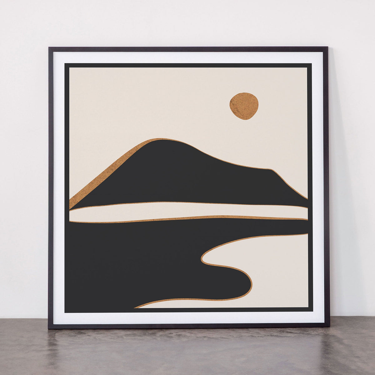 Minimalist Abstract Landscape 2 Framed Art Print Gallery Image 11