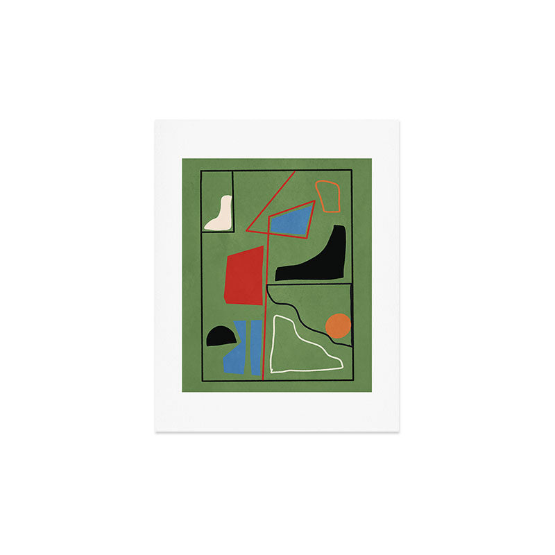 Modern Abstract Minimal Shapes 42 Art Print Gallery Image 3