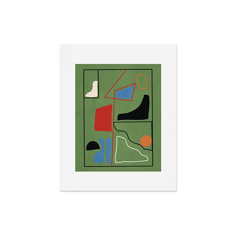 Modern Abstract Minimal Shapes 42 Art Print Gallery Image 4