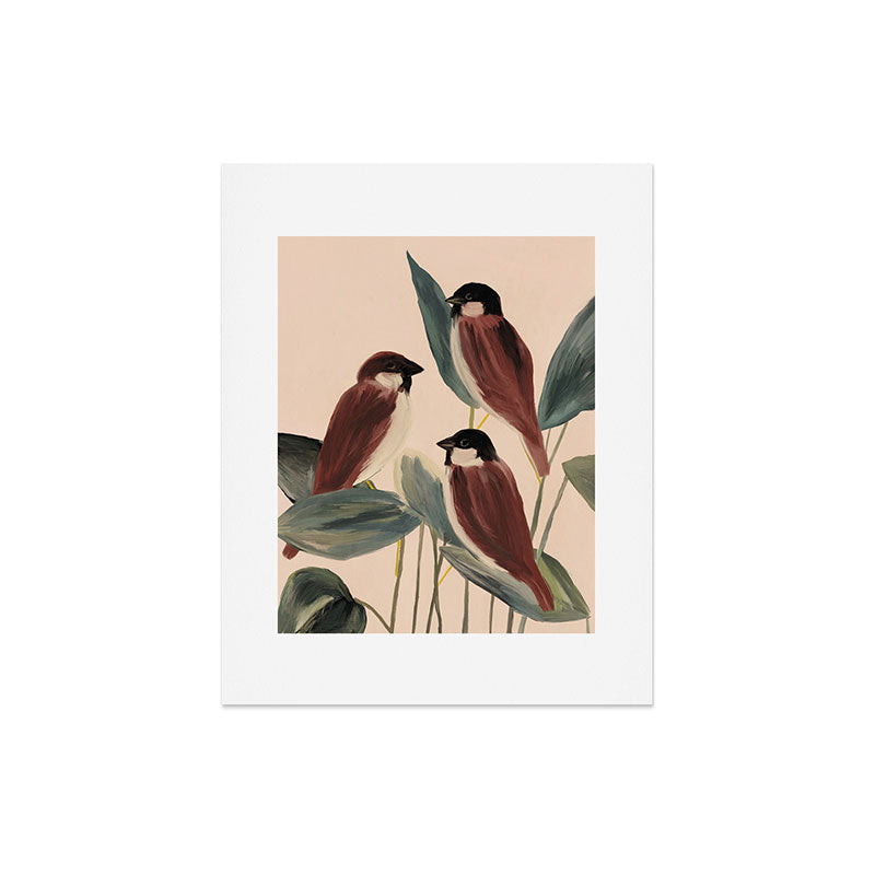 Three Sparrows Art Print Gallery Image 4