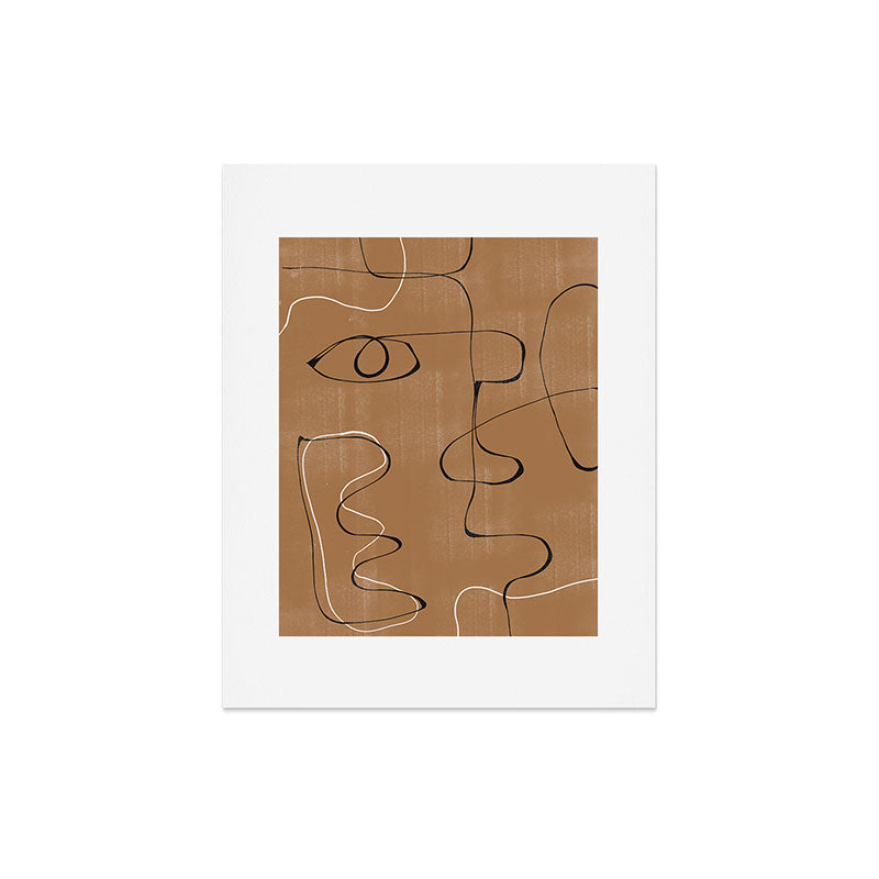 Abstract Face One Line Art Print Gallery Image 5