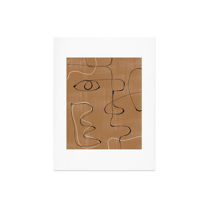 Abstract Face One Line Art Print Gallery Image 6