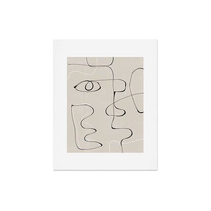 Abstract Line Face Art Art Print Gallery Image 4