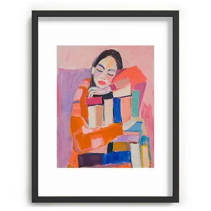 Woman Love for Books Framed Art Print Gallery Image 61