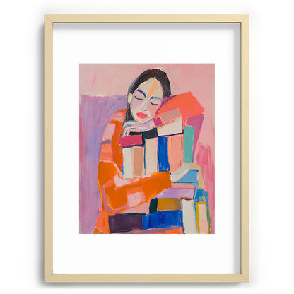 Woman Love for Books Framed Art Print Gallery Image 73
