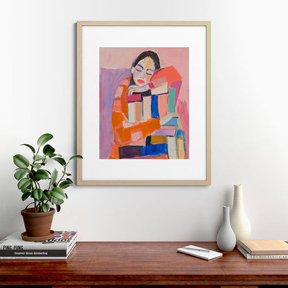 Woman Love for Books Framed Art Print Gallery Image 49