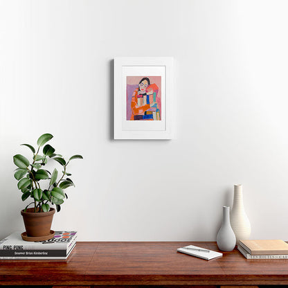 Woman Love for Books Framed Art Print Gallery Image 52