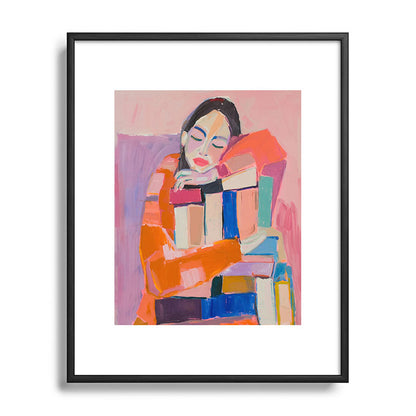 Woman Love for Books Framed Art Print Gallery Image 81