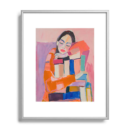 Woman Love for Books Framed Art Print Gallery Image 96