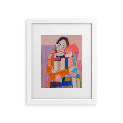 Woman Love for Books Framed Art Print Gallery Image 51