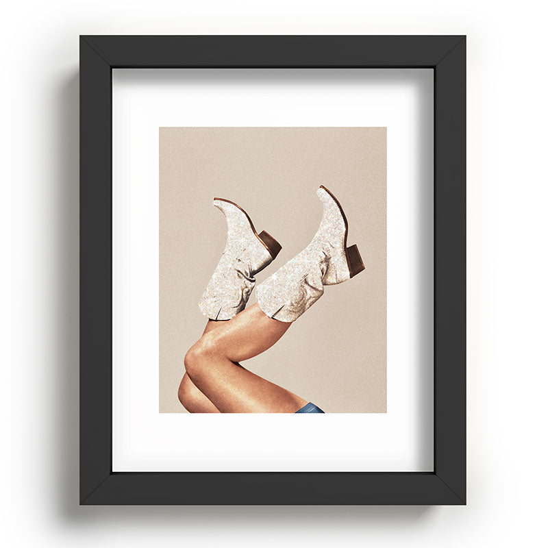 These Boots - Neutral Glitter II / Beige Framed Art Print Gallery Image 78