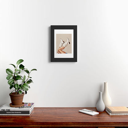 These Boots - Neutral Glitter II / Beige Framed Art Print Gallery Image 42