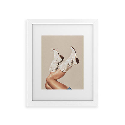 These Boots - Neutral Glitter II / Beige Framed Art Print Gallery Image 73
