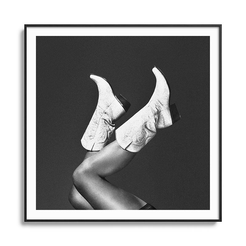 These Boots - Noir / Black & White Framed Art Print Gallery Image 26