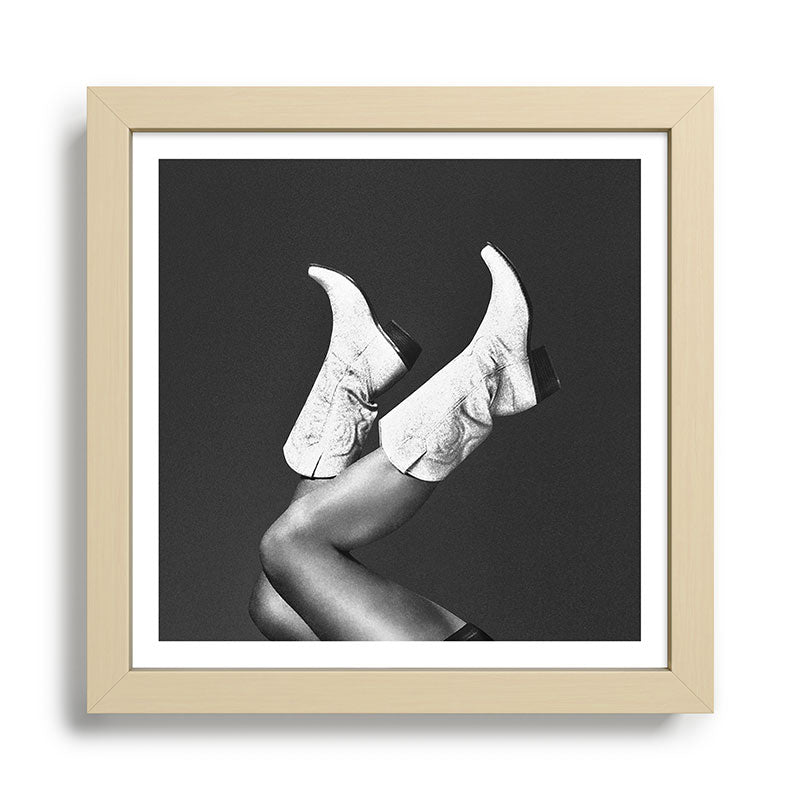 These Boots - Noir / Black & White Framed Art Print Gallery Image 5