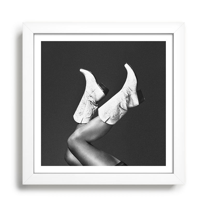 These Boots - Noir / Black & White Framed Art Print Gallery Image 7