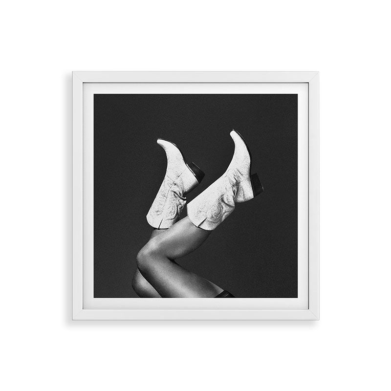 These Boots - Noir / Black & White Framed Art Print Gallery Image 8