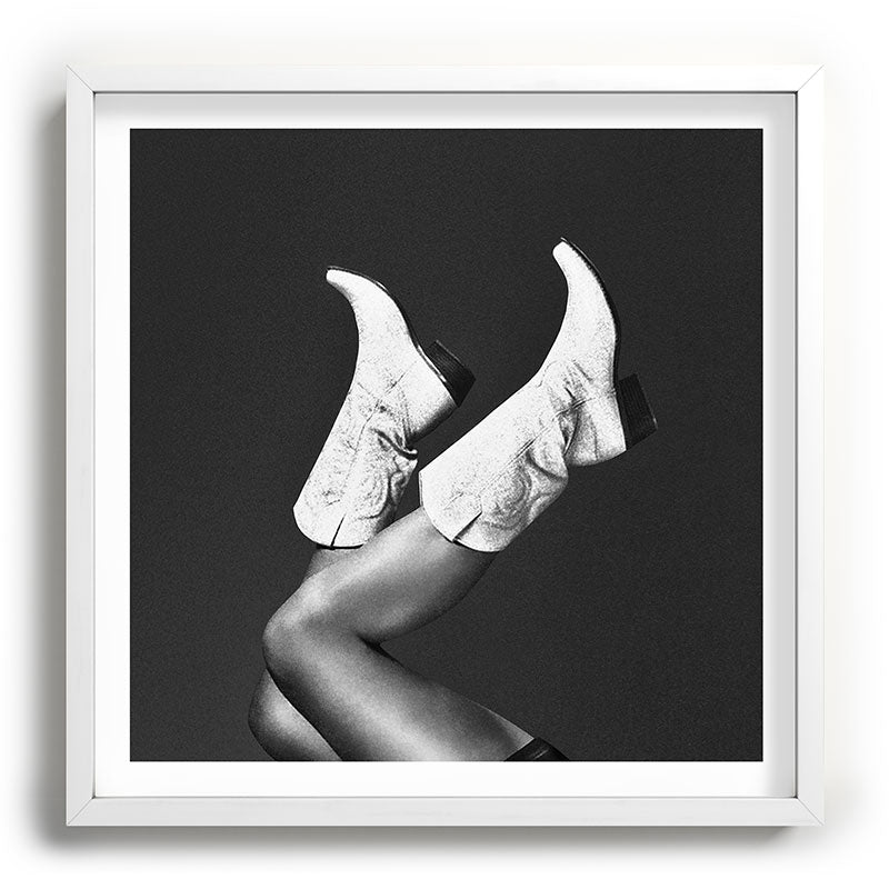 These Boots - Noir / Black & White Framed Art Print Gallery Image 24