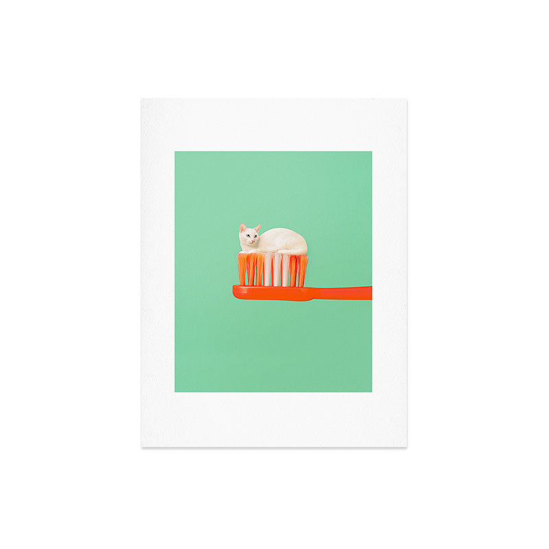 Toothpaste Cat Art Print Gallery Image 6