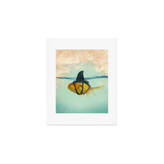 Brilliant DISGUISE - Goldfish with a Shark Fin Art Print Gallery Image 1