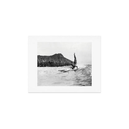 Surfing Diamond Head, Hawaii Art Print Gallery Image 3