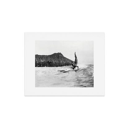 Surfing Diamond Head, Hawaii Art Print Gallery Image 5