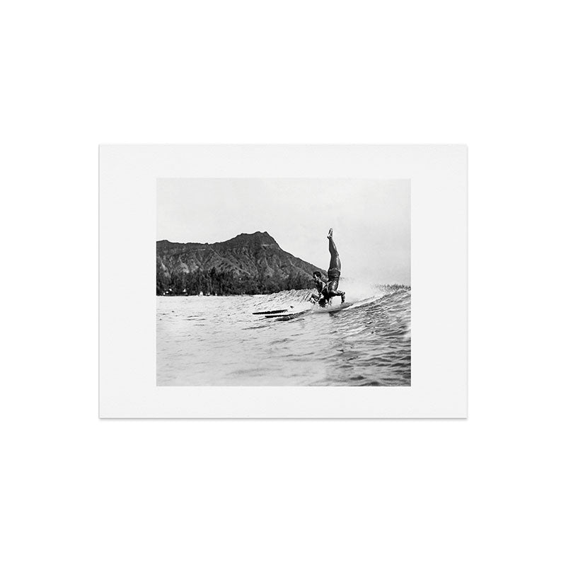 Surfing Diamond Head, Hawaii Art Print Gallery Image 6