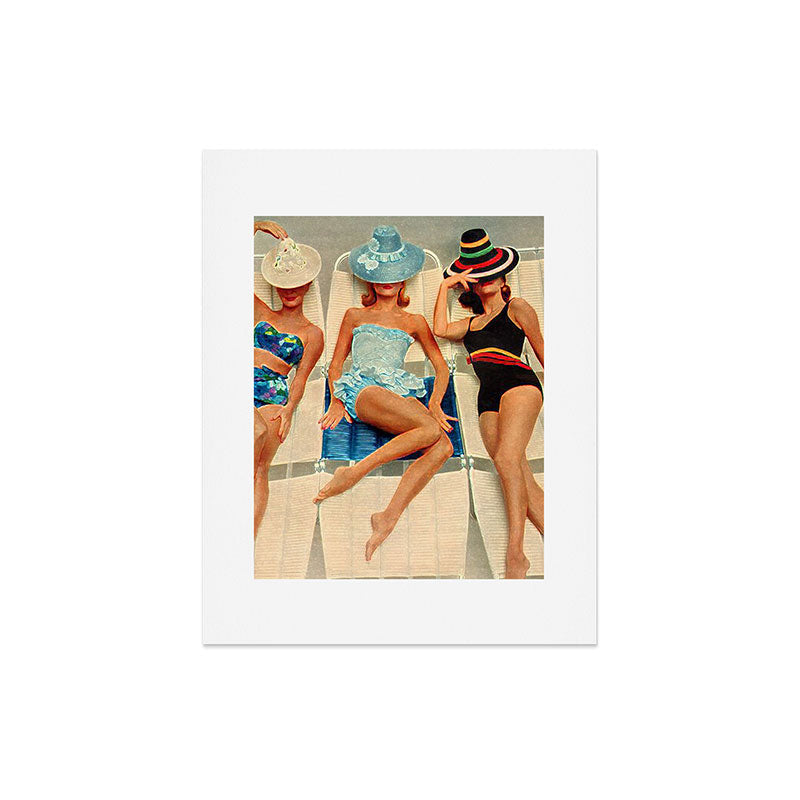 Retro Sunbathers Art Print Gallery Image 6