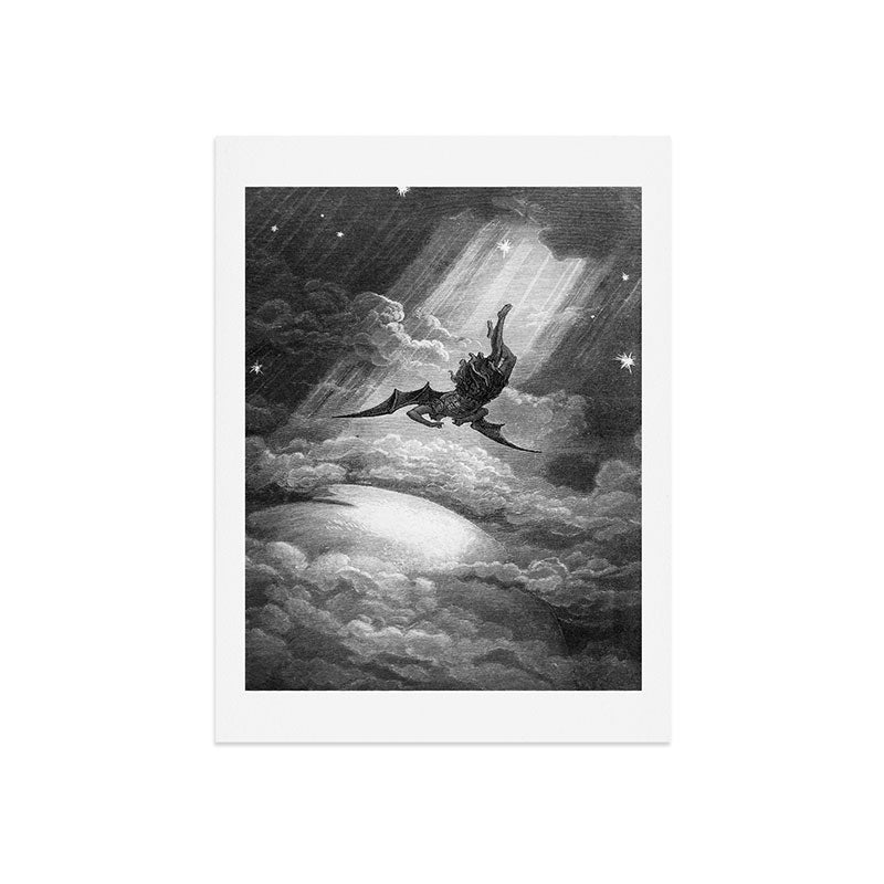 Gustave Doré Paradise Lost Fall to Earth Art Print Gallery Image 7