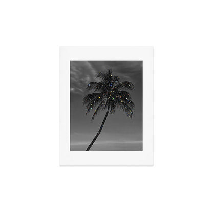 THE PALM | collage | glitter | shiny | summer | beach | black and white | diamonds | creative | hot Art Print Gallery Image 2