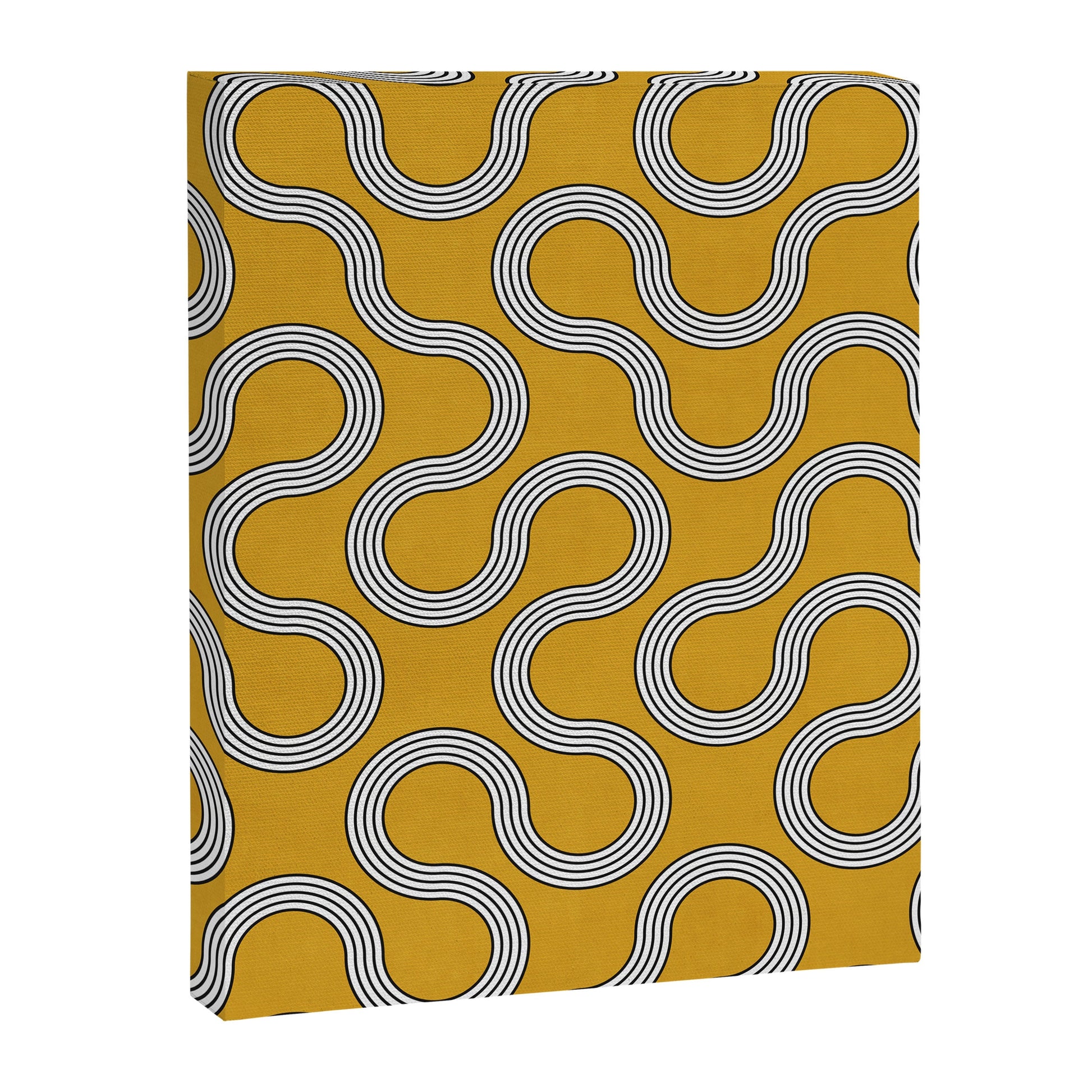 My Favorite Geometric Patterns No.31 - Mustard Yellow Canvas Print Gallery Image 4
