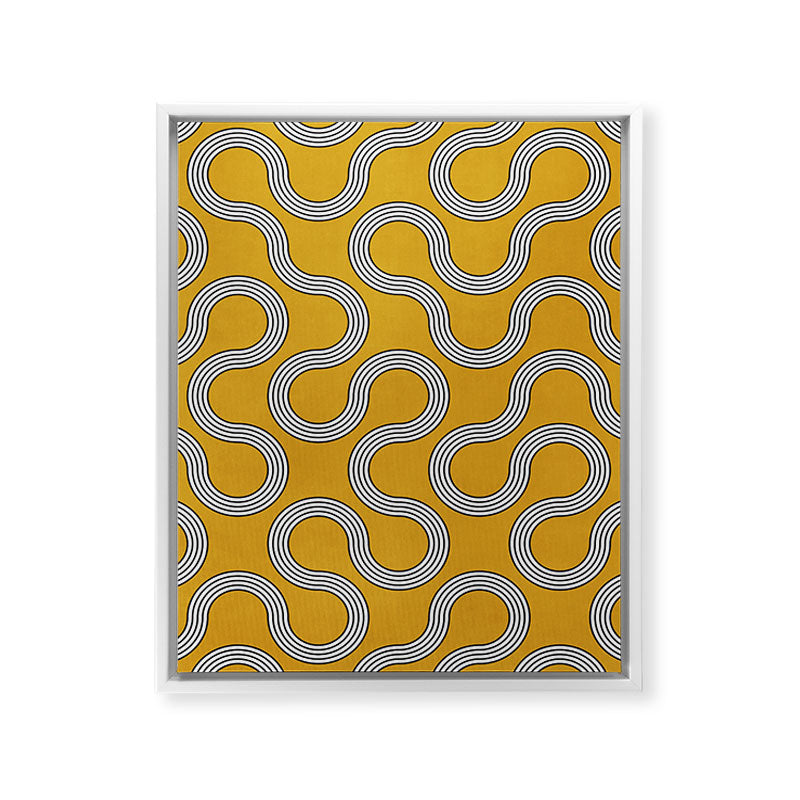 My Favorite Geometric Patterns No.31 - Mustard Yellow Framed Canvas Print Gallery Image 22
