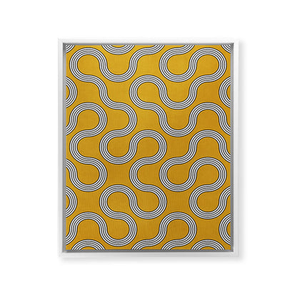 My Favorite Geometric Patterns No.31 - Mustard Yellow Framed Canvas Print Gallery Image 23